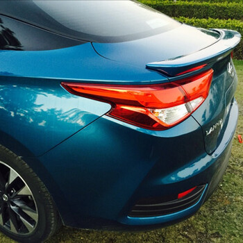 日产蓝鸟尾翼改装免打孔蓝鸟改装尾翼abs烤漆定风翼汽车尾翼 绚丽红