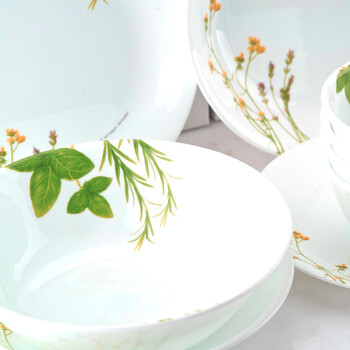 康宁餐具Corelle20件套装欧洲香草玻璃餐具饭碗深盘