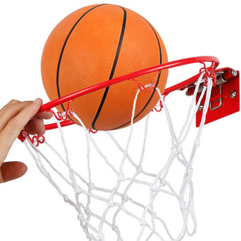 实心弹簧篮球框幼儿园用投篮玩具壁挂式投篮框室内户外儿童篮球筐