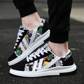 大码板鞋男45春季鞋子2018新款韩版潮流休闲鞋平底男鞋46大号47码