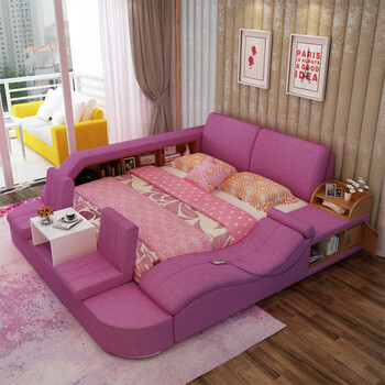 榻榻米床布艺床可拆洗1.