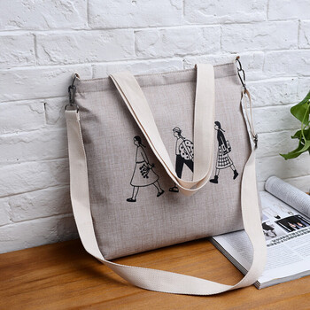 斜挎包2018新款单肩包包女文艺学生帆布韩版原宿学院风lq 3根带子三人