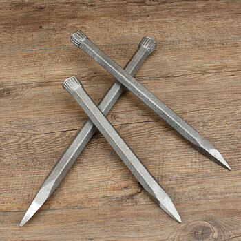 京狗凿子木工凿墙工具扁头平头石工凿开石器 350平头钢凿