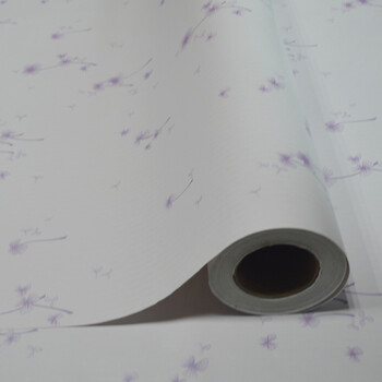 
                                        DH广恒鑫 自粘墙纸墙贴防水防潮 即时贴 90cm 爬山虎 砖块 家具贴 壁纸 宽90cm*5米紫色三叶草                