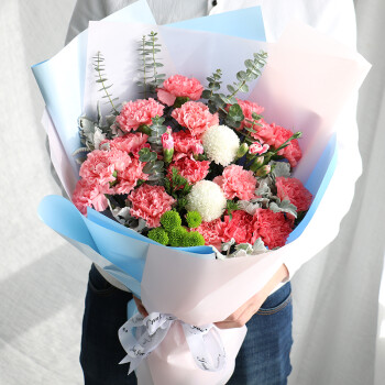 致洋一花坊 鲜花速递同城母亲节鲜花玫瑰康乃馨向日葵百合花束生日送