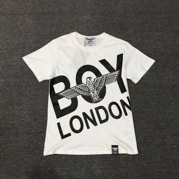 潮牌boy 2018夏季新款boy london 印花字母纯棉情侣t恤 白色 m