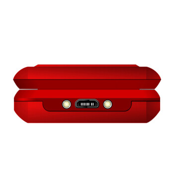 中兴（ZTE）L588 移动/联通2G 双卡双待 翻盖老人手机 红色