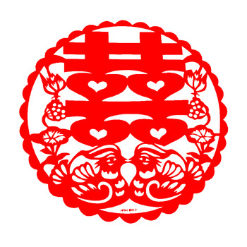 贴喜字婚房装饰布置 卡通窗花婚礼门贴双喜子创意结婚庆用品创意家居