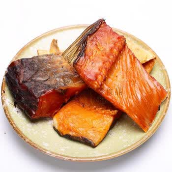 湖南特产腊草鱼块农家风味腊鱼乡里腊味干鱼熏鱼柴火烟熏 腊草鱼