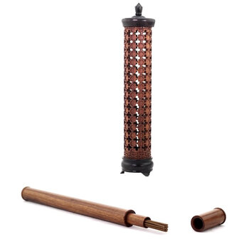 百工制器（CRAFTS CREATE）十字纹 红木立式香炉家居香炉熏香套装