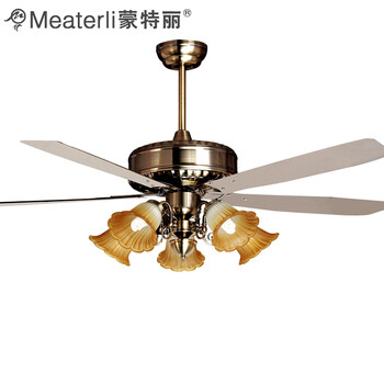 蒙特丽 风扇灯吊灯56ZSM-510T餐厅灯客厅灯防古灯具(B) 56ZSM-510T