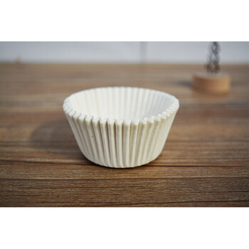 油纸拖 100只迷你纸杯子马芬雪媚娘纸托圆形小号中号 白色100只