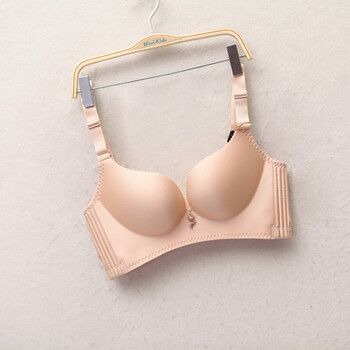 shilunny 肤色 经典光面限量无痕无钢圈聚拢调整女文胸 经典-肤色光面