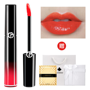 阿玛尼(armani) 阿玛尼唇釉口红 女黑管唇釉口红臻致丝绒哑500 #300