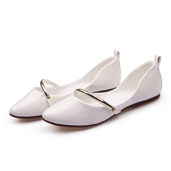 尖头单鞋女浅口平底鞋2018春季新款女士平跟百搭韩版软底蛋卷女鞋