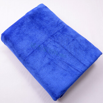 2米长*1米宽超细纤维加大加厚磨毛浴巾吸水不掉毛大毛巾 深蓝色 200