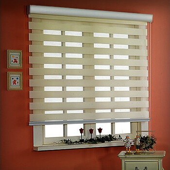 卷帘窗帘遮光百叶窗帘客厅卧室拉帘 经典配置(普通上下杆)