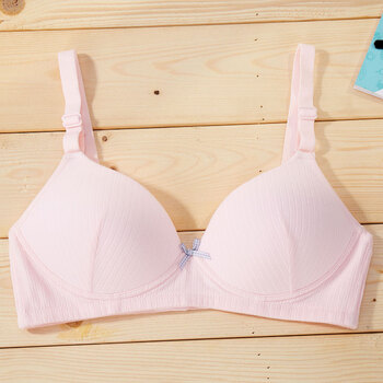 小清新无钢圈莫代尔面料纯棉里料日系学生胸衣可拆肩带可爱大学生内衣