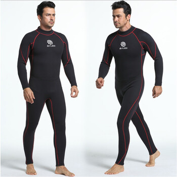 现货3mm氯丁橡胶男士潜水服冲浪服连体潜水衣防寒保暖厂家直销 3mm