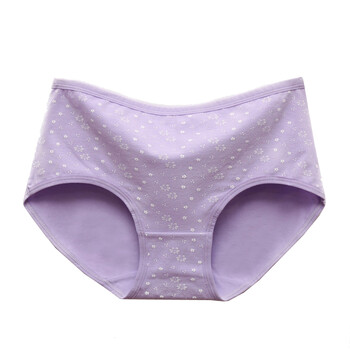 女棉 中腰无痕绣花三角裤 分码女式内裤 938款 m-xxl 浅紫色 xl(100