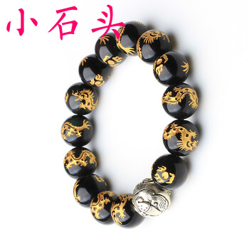 一物一图黑曜石手链朱雀玄武青龙白虎四神手链男青龙 图片价格品牌报价 京东
