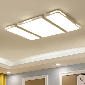 新款长方形客厅灯大气创意led卧室书房餐厅吸顶灯具现代简约 50*50cm
