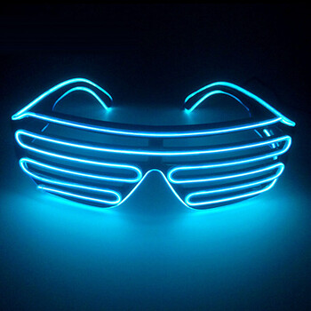 3件8.8折】荧光舞LED冷光眼镜发光眼镜玩具酒吧夜店演唱会万圣节抖音道具 