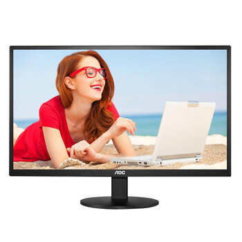 aoc电脑显示器20英寸 e2070swne 16:9窄边框工业宽屏显示器幕