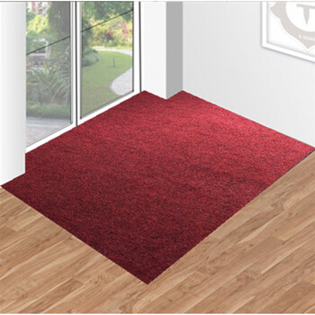 门厅地毯门垫脚垫进门地垫定制可裁剪大门口入户蹭泥吸水地垫 暗红色