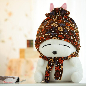 流氓兔毛绒公仔小白兔毛绒玩具抱枕情侣布娃娃玩偶女生节礼品lyxzt 深