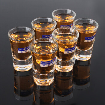 乐美雅(luminarc)无铅玻璃烈酒吞杯 小白酒洋酒杯 34ml 6只装