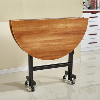 酒席折叠餐桌酒店饭店大圆桌家用1.2米1.6米2.