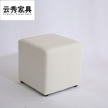 皮凳子家用方凳实木换鞋凳矮凳沙发凳创意茶几凳小板凳时尚皮墩子