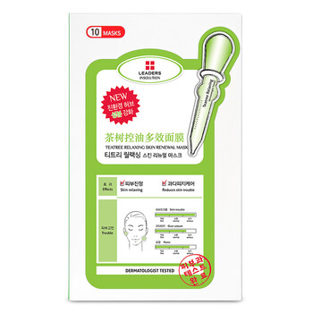 
                                        丽得姿（LEADERS）领先润美茶树控油多效面膜25ml*10片/盒(保湿补水 睡眠 亮肤 护肤品 男女士）                