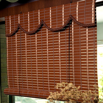 定做竹帘窗帘卷帘门帘遮光隔断 阳台客厅竹帘子中日式装饰竹窗帘 g2