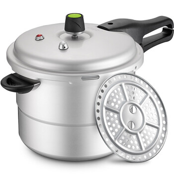 爱仕达ASD压力锅具 六保险电磁炉通用铝高压锅 送蒸格 JX7526TE 26CM