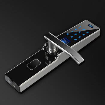 指纹锁家用智能密码锁大门锁 盼盼防盗门指纹密码锁5022 红古铜—光学