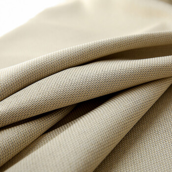 纯色棉麻风窗帘布料纱帘北欧风现代简约定制窗帘成品遮光 杏色 【打孔