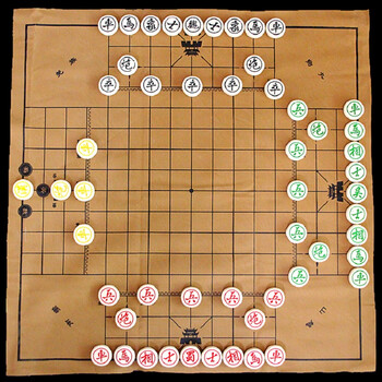 新版三国演弈棋三人象棋三国演义桌游子益智游戏儿童玩具棋牌