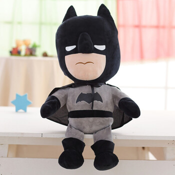 公仔超人毛绒玩具复仇者联盟卡通玩偶抱枕娃娃儿童节礼物男 q版蝙蝠侠