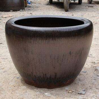 臻爵家饰 景德镇陶瓷水缸养金鱼缸客厅阳台庭院风水缸特大号荷花缸