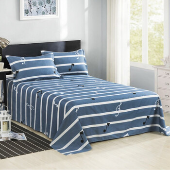 3乘2.5米双人床单 加厚音符 230cmx250cm