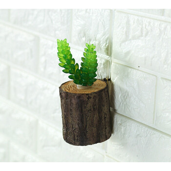 立体墙上仿真多肉植物树桩挂件客厅酒吧店铺绿植装饰品墙饰壁饰.