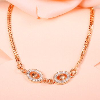 艾丽菲尔银饰 925彩银手链女 时尚百搭原创韩版饰品 生日礼物 e20028