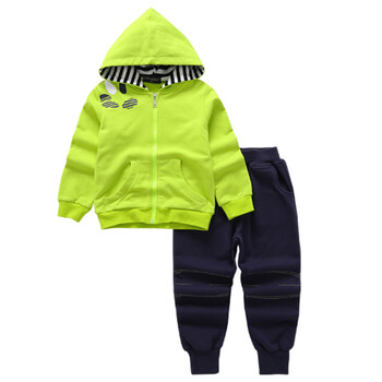 校服小学生儿童班服纯棉冬季英伦套装老师服装 春秋纯棉二件套(青绿色