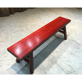 实木长凳子长条凳坐凳木头凳子原木巴鸡翅木长板凳登 红花梨条凳1米