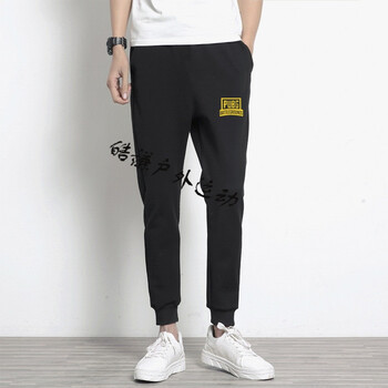 绝地求生大逃杀裤子h1z1游戏pubg吃鸡卫裤春季青少年小脚运动裤男