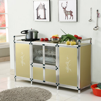 咕咕爱 厨房铝合金简易橱柜厨柜碗柜厨房柜储物柜置物柜收纳柜 灶台