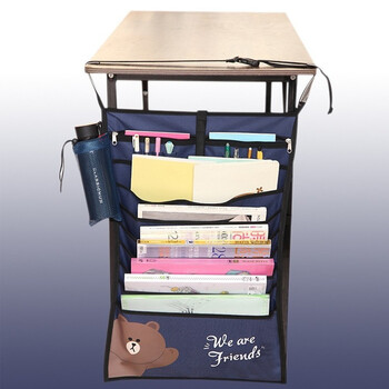 创意多功能大容量课桌挂书袋学生书桌挂袋收纳袋初高中生书挂袋 深