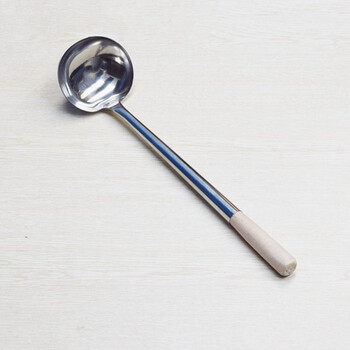 厨房配件 厨房diy/小工具 华南 华南 加厚不锈钢木柄铲勺厨师炒菜铲子